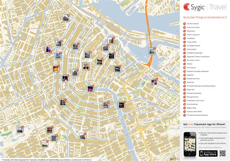 Amsterdam Printable Tourist Map Sygic Travel