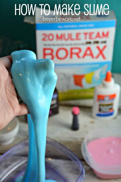 To make slime you need a base of washable glue. How to Make Slime - Beyer Beware