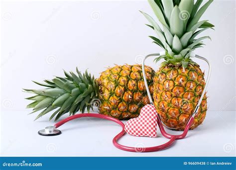Ripe Pineapples Stock Photo Image Of Antioxidant Food 96609438