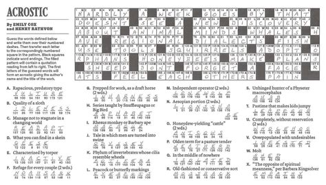 Search for crossword clues found in the daily celebrity, ny times, daily mirror, telegraph and major . The New York Times Crossword in Gothic: 09.08.13 — Animal ...
