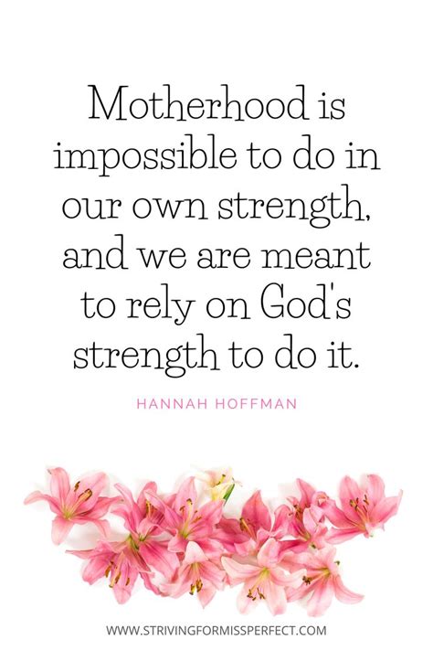 Christian Motherhood Quote Quotes About Motherhood Christian Moms