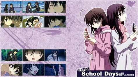 School Dayslovemakotokatsura Sekai♡♡♡ Anime Art School Days