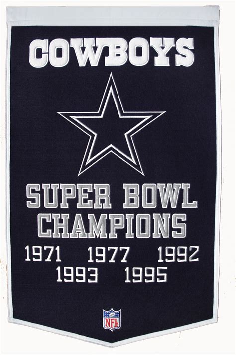 Dallas Cowboys Super Bowl Champs Dynasty Banner Gps Sports Gallery