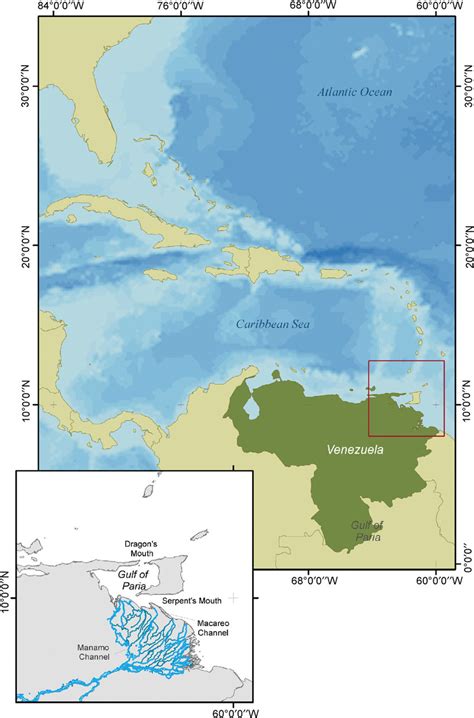 Study Region Showing The Extent Of The Orinoco River And The Orinoco