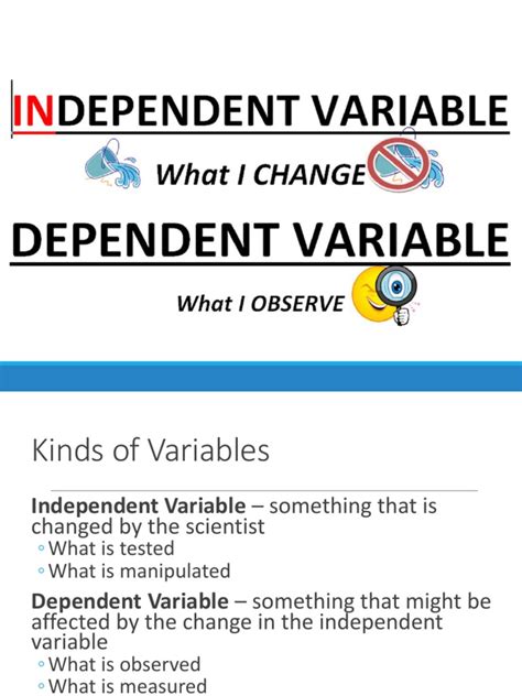 Variables are containers for storing data values. Identifying Variables Practice PPT.ppt | Experiment ...