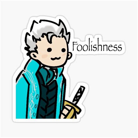 Vergil Devil May Cry Sticker For Sale By Trashforparx Redbubble