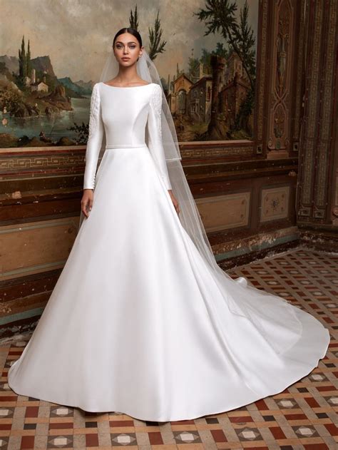 Modest Long Sleeve Wedding Dresses Pronovias Wedding Dress Wedding
