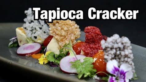 Restaurant Hack Garnish Crunchy Tapioca Pearl Cracker Squid Ink