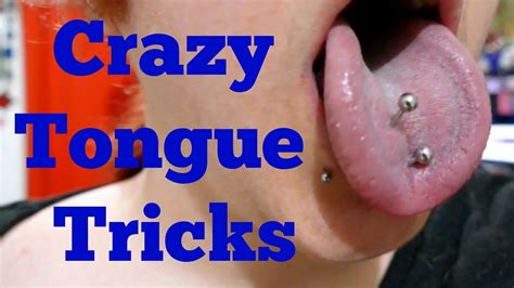 Crazy Tongue Tricks With 2 Tongue Piercings Youtube