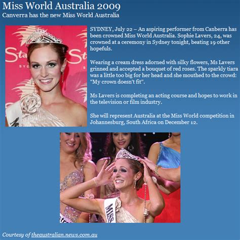 Miss World Australia 2009