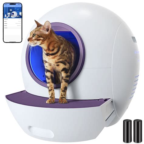 Els Pet Self Cleaning Cat Litter Box No Scooping Automatic Litter Box