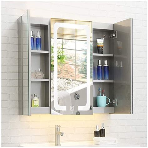 Stainless Steel Illuminated Bathroom Cabinets Everything Bathroom