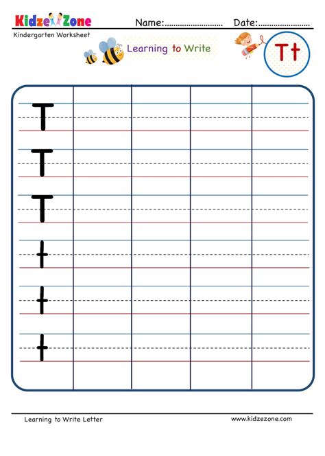 Letter T Reading Writing And Activity Worksheets