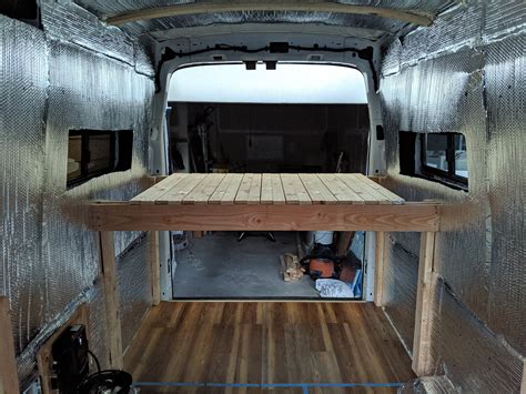 Van Build Slide Out Bed Design Stoke Loaf Van