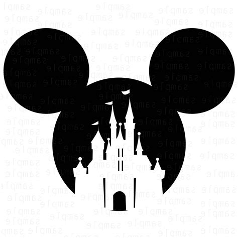 Mickey Vector Mickey Castle Disney Svg Mickey Castle Disney Stencils
