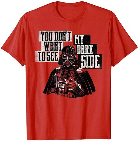 Darth Vader Dark Side Funny T Shirt In 2020 Funny Tshirts T Shirt