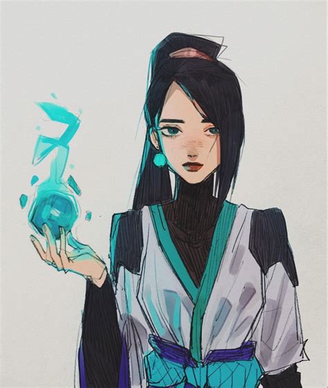 Pin By 千 千 On Valorant Fanart Female Anime Character Art Character