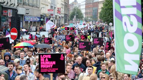 thousands join rally calling for same sex marriage in northern ireland utv itv news