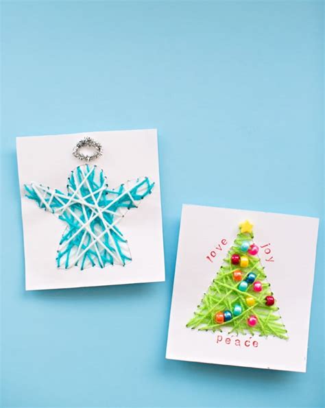 25 Simple Christmas Cards Kids Can Make The Joy Of Sharing