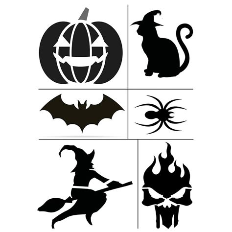 Craft Supplies And Tools Drawing And Drafting Reusable Halloween Stencil