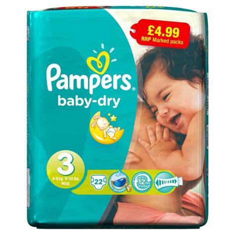 Pampers Baby Dry Size 3 Midi Pack Pm Â£499