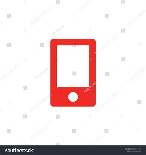 Red Phone Icon Stock Vector Royalty Free 1236061417 Shutterstock