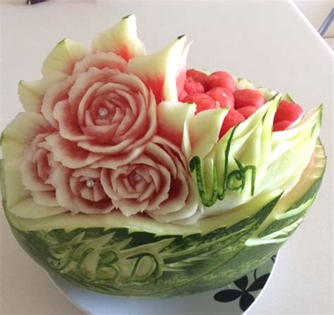 Watermelon Basket Carving Thai Creations