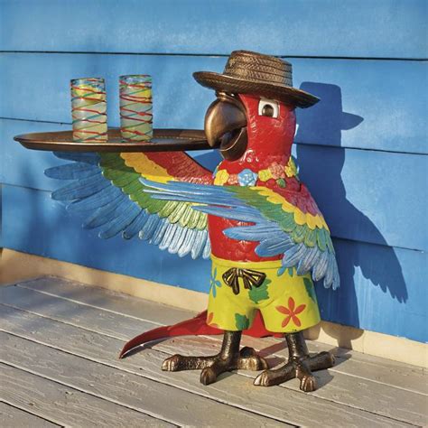 Margaritaville Petey The Parrot Party Table Frontgate