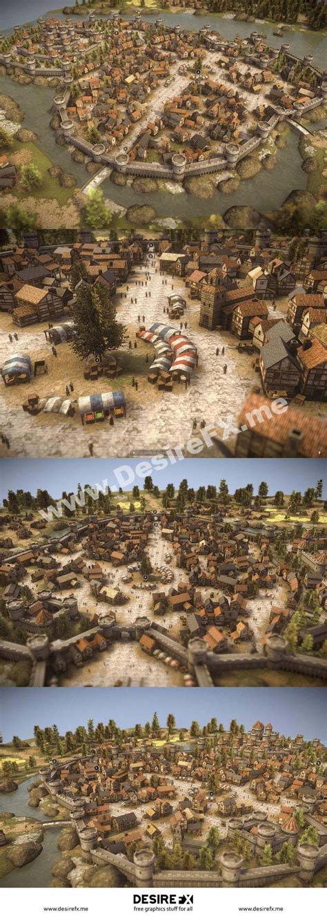 Desire Fx 3d Models Medieval City Pack Demo