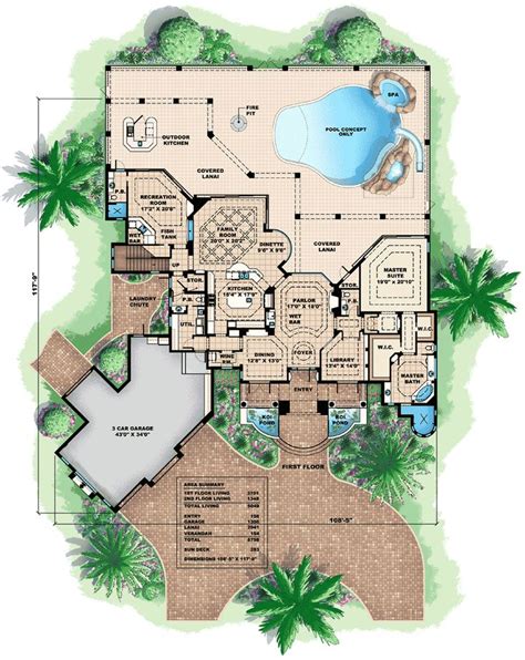 Florida House Plans With Pool Minimal Homes