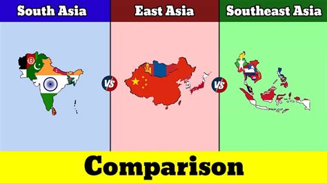 South Asia Vs East Asia Vs Southeast Asia Southeast Asia Vs East Asia Vs South Asia Data