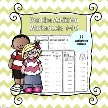 Doubles Addition Worksheets 1 10 By Mrs K TPT