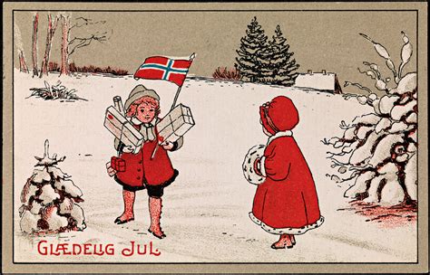 Julekort 21 Wonderful Vintage Norwegian Christmas Postcards From The