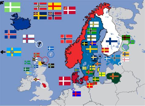 all nordic cross flags i can find online except jutland r vexillology