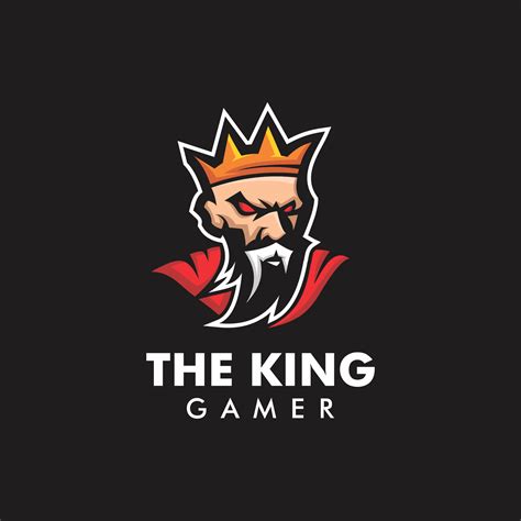 King Gamer Logo Design Templateeps 6099655 Vector Art At Vecteezy