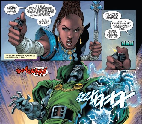 Marvel Gives Us Black Panther Shuri Vs Doctor Doom Spoilers