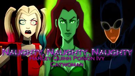 Harley Quinn Poison Ivy Catwoman Gotham Sirens Edit Naughty