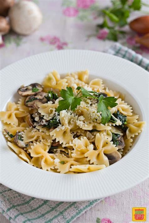 Maybe you would like to learn more about one of these? Mushroom Spinach Pasta | Sunday Supper Movement