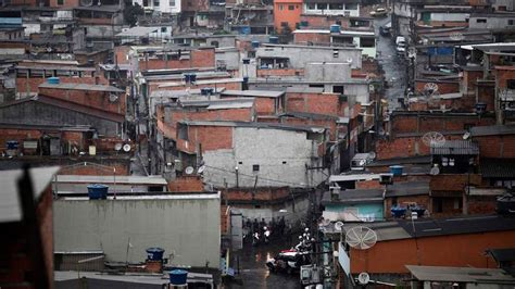 brazil armed police raid sao paulo slum world news sky news