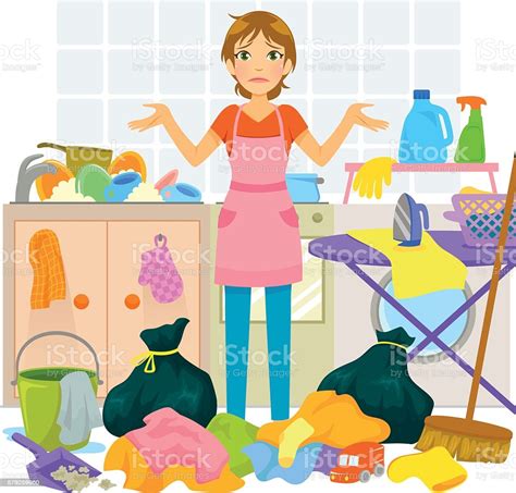 Too Much Housework Stock Illustration Download Image Now Istock