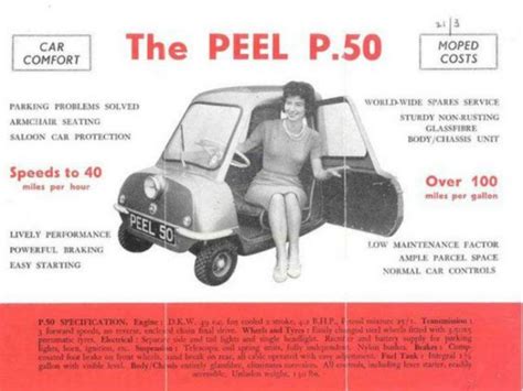 Worlds Smallest Production Car The Peel P50 Hubpages