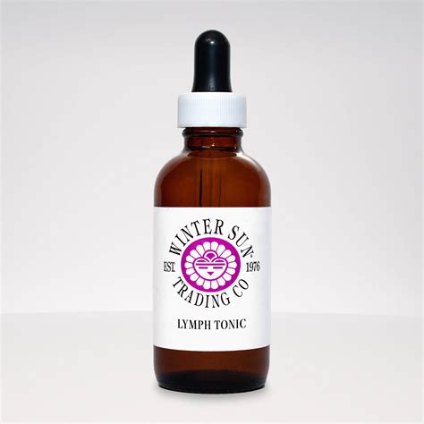 Lymph Tonic Herbal Tincture 1 Oz Winter Sun Trading Co