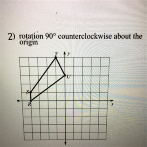 Rotation 90 Degrees Counterclockwise About The Origin Worksheet