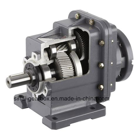 Two Staged Reduction Gearbox Helical Gear Motor Reducer China Helical Gear Reducer And