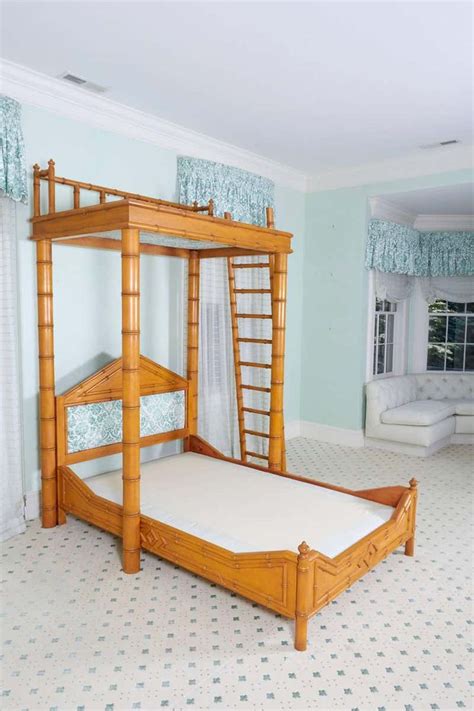 100% organic cotton handmade in bali luxury cotton bed mosquito nets. Faux Bamboo Bed with Platform Canopy | Bed, Full size ...