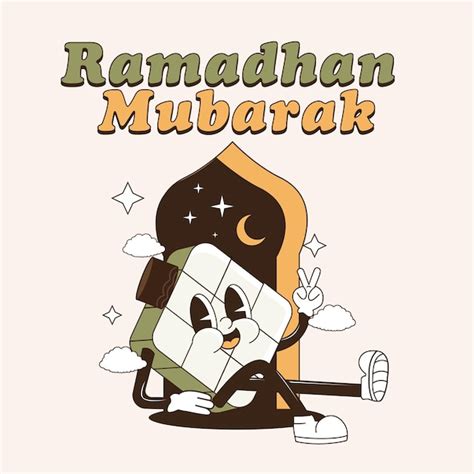 Premium Vector Ketupat Cartoon Mascot Ramadhan Illustration Vector
