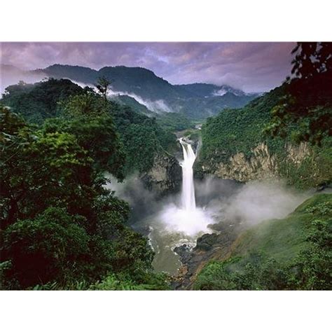 Amazon Rainforest Glossy Poster Rain Forest Jungle Waterfall 12 Inch By