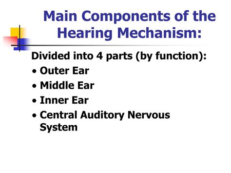 Ppt Anatomy And Physiology Of The Ear Powerpoint Presentation Free