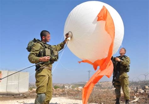 Idf Surveillance Balloon Disappears Over Palestinian Territory Israel