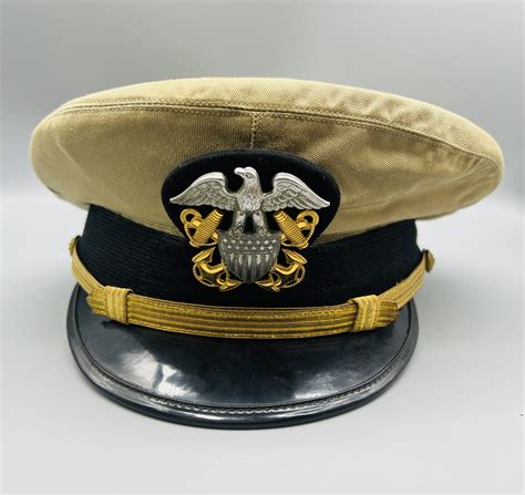 Us Navy Officers Ww2 Visor Cap I Ww2 Militaria Collectables And Insignia